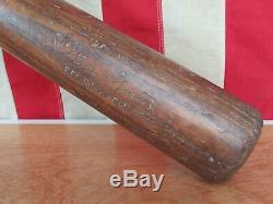 Vintage 1920s Louisville Slugger Wood Baseball Bat Cork Grip L. Goose Goslin HOF