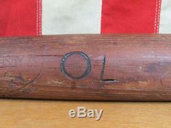 Vintage 1920s Louisville Slugger Wood Baseball Bat HOF Eddie Collins 34 40EC