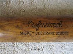 Vintage 1920s Lowe & Campbell Mickey Cochrane Professional Model Bat Rare