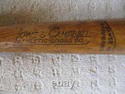 Vintage 1920s Lowe & Campbell Mickey Cochrane Professional Model Bat Rare