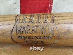 Vintage 1920s Marathon Wood Baseball Bat Professional Model 4363 Power Shot 34