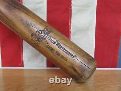 Vintage 1920s Peters Shoes Wood Baseball Bat Diamond Brand Weatherbird Boys 32
