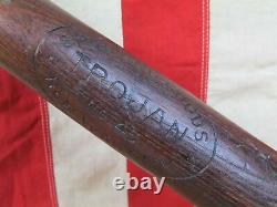 Vintage 1920s Trojan Sporting Goods Wood Baseball Bat No. 45 NYC Antique 32 Rare