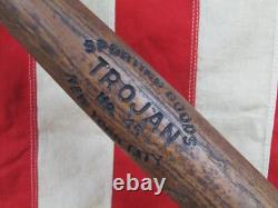 Vintage 1920s Trojan Sporting Goods Wood Baseball Bat No. 45 New York City 32 Vintage 1920s Trojan Sporting Goods Wood Baseball Bat No. 45 New York City 32
