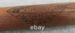 Vintage 1920s Wood Playground 44 Air Dried SPALDING Sport Baseball Bat RARE