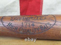 Vintage 1920s Worlds Largest Store Wood Baseball Bat Favorite 36 Sears Roebuck