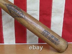 Vintage 1920s Zinn Beck Co. Wood Diamond Ace Baseball Bat HOF Mickey Cochrane 34