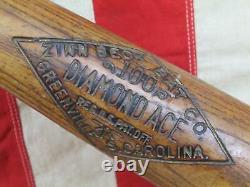 Vintage 1920s Zinn Beck Co. Wood Diamond Ace Baseball Bat HOF Mickey Cochrane 34