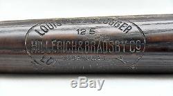 Vintage 1922-1925 Hillerich and Bradsby Baseball Bat Black Betsy Style 2 Tone