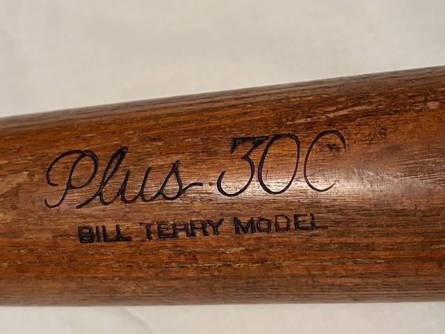 Vintage 1930's Bill Terry Pennant Baseball Bat No 310