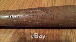 Vintage 1930's Kiki Cuyler Louisville Slugger Baseball Bat 40HC 34
