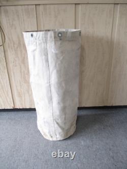 Vintage 1930s-40's Baseball Bat Bag Classic Canvas Leather with Grommets in Tact
