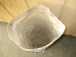 Vintage 1930s-40's Baseball Bat Bag Classic Canvas Leather with Grommets in Tact