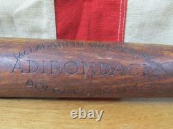 Vintage 1930s Adirondack Wood Baseball Bat Softball Rare early Reverse Brand 33
