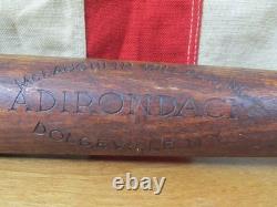 Vintage 1930s Adirondack Wood Baseball Bat Softball Rare early Reverse Brand 33