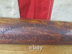 Vintage 1930s Adirondack Wood Baseball Bat Softball Rare early Reverse Brand 33