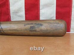 Vintage 1930s Banner Wood Baseball Bat Peerless Sporting Goods RR Model 33 Nice