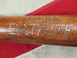 Vintage 1930s BatRite Wood Baseball Bat Mel Ott HOF Hanna Mfg Co. 35 Athens, GA