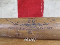 Vintage 1930s Burke Hanna Wood Baseball Bat 26 Bat Logo Brand 26 Antique Rare