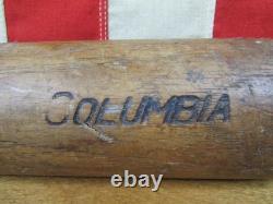 Vintage 1930s Burke Hanna Wood Baseball Bat Columbia Model No. C Hanna Mfg Co. 35