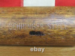 Vintage 1930s Burke Hanna Wood Baseball Bat HOF Charlie Gehringer 35 Tigers