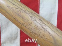 Vintage 1930s Cumberland Diamond Baseball Bat Eberly Orris Co. 36 Ted Williams