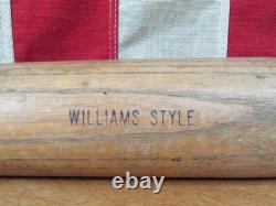 Vintage 1930s Cumberland Diamond Baseball Bat Eberly Orris Co. 36 Ted Williams
