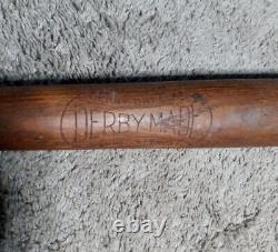 Vintage 1930s Derby Made No. 125 Derby Special CRO RARE Baseball Bat