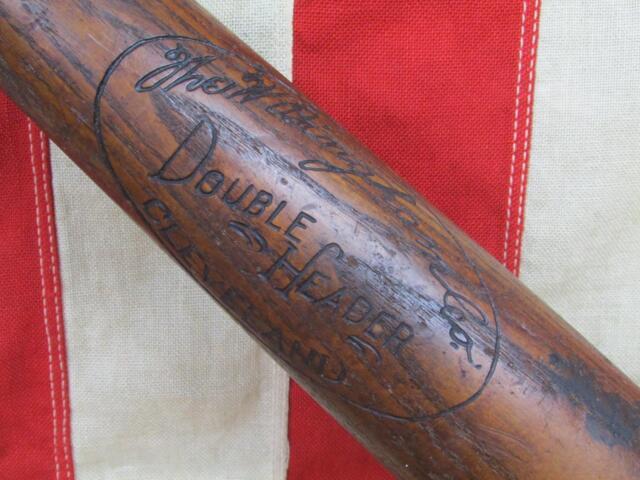 Vintage 1930s Double Header Wood Baseball Bat 50 W. Bingham Co. Cleveland 35