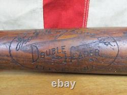 Vintage 1930s Double Header Wood Baseball Bat 50 W. Bingham Co. Cleveland 35