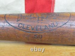 Vintage 1930s Double Header Wood Baseball Bat 50 W. Bingham Co. Cleveland 35