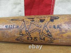 Vintage 1930s Draper Maynard D&M Wood Baseball Bat Converse Shoes Promo 32