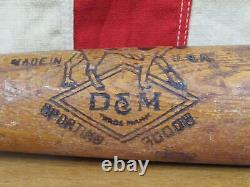 Vintage 1930s Draper Maynard D&M Wood Baseball Bat Converse Shoes Promo 32