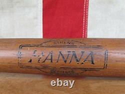 Vintage 1930s Hanna Cork Ball Baseball Bat No. CB 37 withOfficial Cork Ball Nice