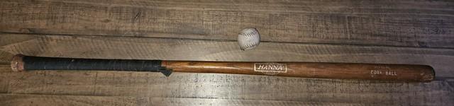 Vintage 1930s Hanna Cork Ball Bat No. Cb 37 Gold Print! Withgenuine Cork Ball