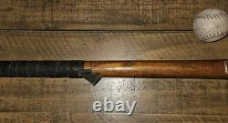 Vintage 1930s Hanna Cork Ball Bat No. CB 37 GOLD PRINT! WithGenuine Cork Ball