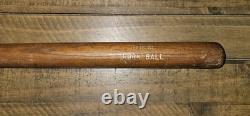 Vintage 1930s Hanna Cork Ball Bat No. CB 37 GOLD PRINT! WithGenuine Cork Ball
