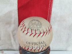 Vintage 1930s Hillerich & Bradsby Cork Ball Baseball Bat 37 with Worth Cork Ball