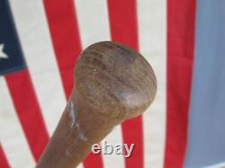 Vintage 1930s Hillerich & Bradsby Cork Ball Wood Baseball Bat 37 with Worth Ball