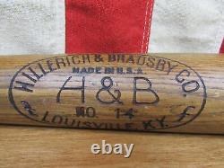 Vintage 1930s Hillerich & Bradsby Wood Safe Hit Baseball Bat HOF Joe Cronin 36