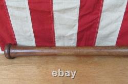Vintage 1930s Indiana Bat Co. Wood Sure Hit Baseball Bat 33 No. 183 Paoli, Indiana