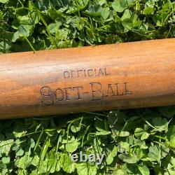 Vintage 1930s Ken-Wel Wood Official 34 Softball Bat No. DB