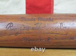 Vintage 1930s Louisville Slugger Baseball Bat 40 RHS Roger Hornsby Special 33