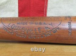 Vintage 1930s Louisville Slugger Baseball Bat 40 RHS Roger Hornsby Special 33