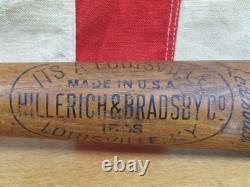 Vintage 1930s Louisville Slugger H&B Baseball Bat Babe Ruth 150S Pro Model 33