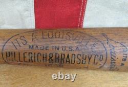 Vintage 1930s Louisville Slugger H&B Baseball Bat Babe Ruth 150S Pro Model 33