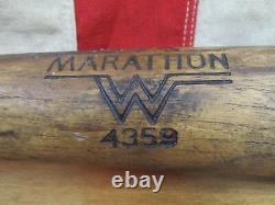 Vintage 1930s Marathon Wood Baseball Bat Pepper Martin 4359 Special Semi Pro 34