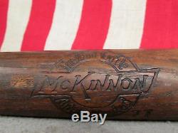 Vintage 1930s McKinnon Wood Baseball Bat 77 Model 34 Antique Buffalo, NY Nice