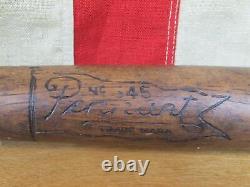 Vintage 1930s Pennant Wood Hickory Baseball Bat 545 Diamond Ball Playground 34
