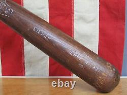 Vintage 1930s Reach Wood Baseball Bat No. 83 Jerry Walker Model 35.5 Steiger